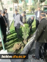 برگزاری مراسم درختکاری در پردیس حکیم فردوسی