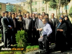 برگزاری مراسم درختکاری در پردیس حکیم فردوسی