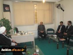 دیدار سرپرست و معاونان پردیس حکیم فردوسی البرز با نماینده حترم ولی فقیه و امام جمعه شهرستان فردیس