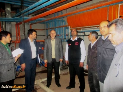 بازدید کارشناسان سازمان آتش نشانی از قسمت های مختلف پردیس