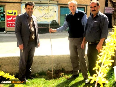 کاشت نهال های مثمر در فضای سبز پردیس