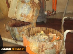 دیگ های فرسوده قدیمی