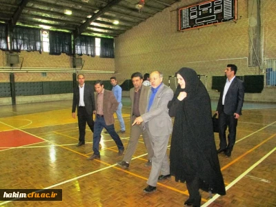 بازدید مدیرکل تربیت بدنی دانشگاه فرهنگیان از پردیس حکیم فردوسی