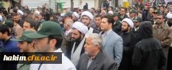 حضور دانشجویان و کارکنان پردیس در مراسم تشییع پیکر مطهر مدافع حرم
 3