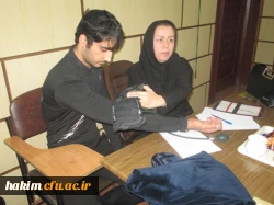 اجرای طرح تست قند خون وفشار خون توسط کانون سلامت پردیس
 2