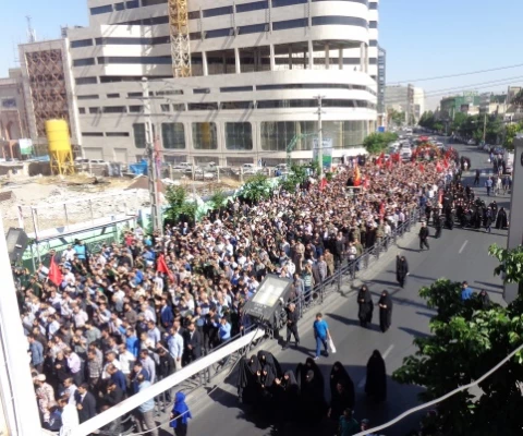 تشییع پیکر مطهر شهید مدافع حرم استان البرز 3