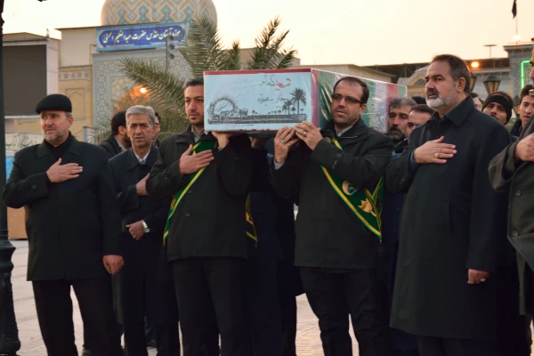 شرکت سرپرست پردیس در مراسم تشییع پیکر شهید گمنام 3