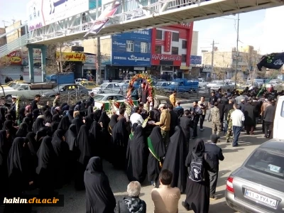 شرکت در مراسم تشییع شهید گمنام