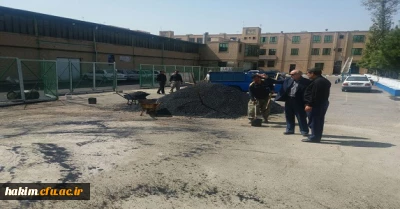 بازسازی محوطه پردیس حکیم فردوسی