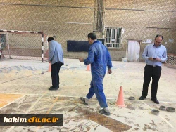 بازسازی، مرمت و اجرای پوشش پلیمری سالن ورزشی پردیس حکیم فردوسی البرز 5