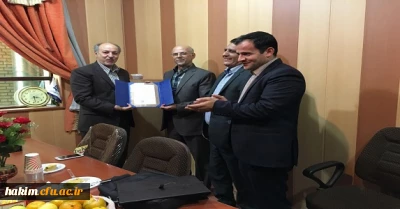 جلسه تودیع و معارفه مدیر پیشین و جدید گروه آموزشی پردیس حکیم فردوسی