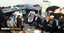 حضور مسئول محترم نهاد نمایندگی مقام معظم رهبری به همراه کارشناس فرهنگی
در سرای دانشجویی پردیس 2