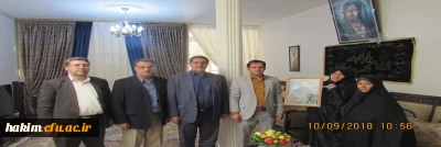 دیدار مسئولین پردیس با خانواده های معظم شهداء