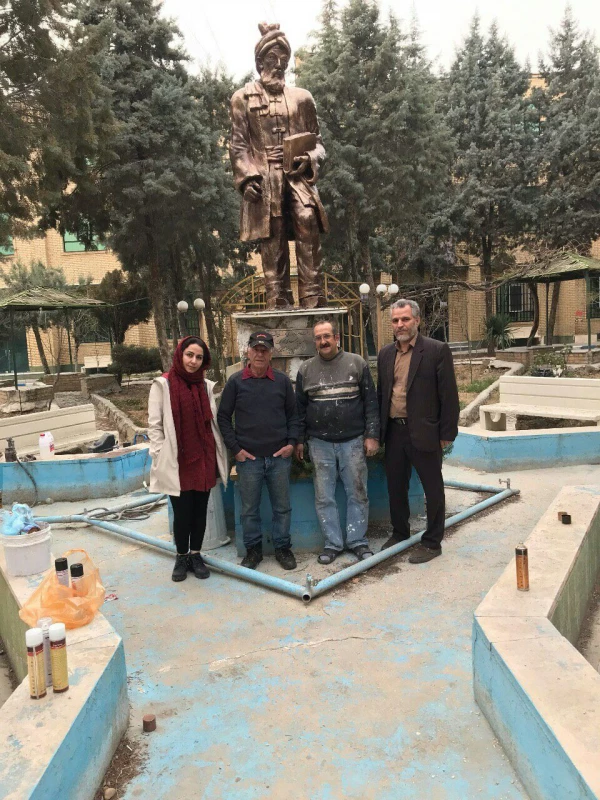 مرمت تندیس حکیم ابوالقاسم فردوسی 3