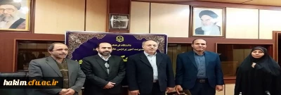 برگزاری مراسم معارفه کارشناس مسئول پیشگیری، حفاظت فیزیکی و اسناد مدیریت امور پردیس­ های دانشگاه فرهنگیان استان البرز