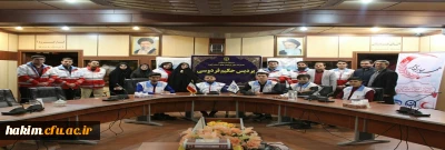 کانون هلال احمر پردیس حکیم فردوسی با هلال احمر شهرستان فردیس تفاهم نامه امضاء کرد
