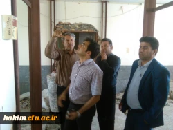 بازدید مهندس قانی، ناظرفنی و عمرانی اداره کل نوسازی وتجهیز مدارس استان از پروژه ساخت خوابگاههای دانشجویی در پردیس حکیم فردوسی البرز 3