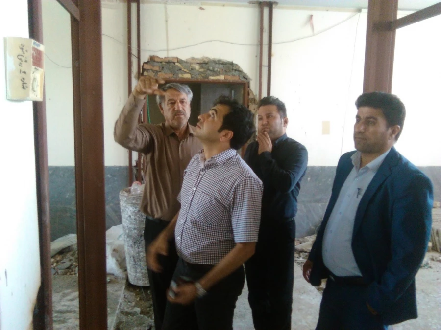 بازدید مهندس قانی، ناظرفنی و عمرانی اداره کل نوسازی وتجهیز مدارس استان از پروژه ساخت خوابگاههای دانشجویی در پردیس حکیم فردوسی البرز 3