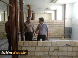 بازدید مهندس قانی، ناظرفنی و عمرانی اداره کل نوسازی وتجهیز مدارس استان از پروژه ساخت خوابگاههای دانشجویی در پردیس حکیم فردوسی البرز 4