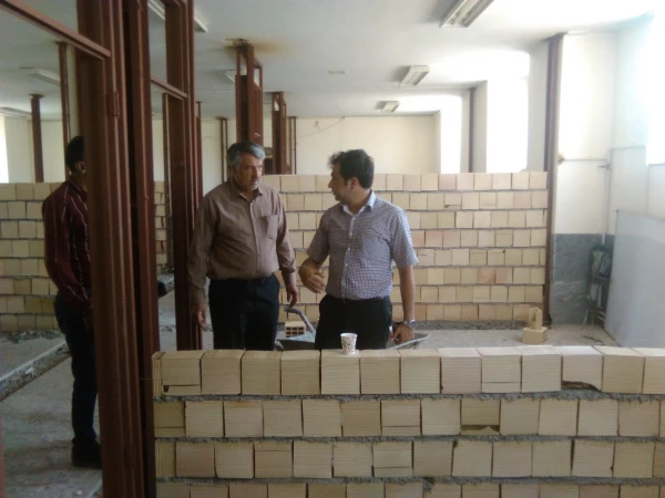 بازدید مهندس قانی، ناظرفنی و عمرانی اداره کل نوسازی وتجهیز مدارس استان از پروژه ساخت خوابگاههای دانشجویی در پردیس حکیم فردوسی البرز 4