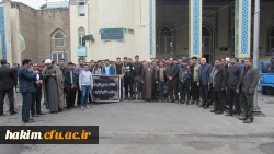 مراسم عزاداری دانشگاه ­های استان البرز با حضور دانشجویان و مسئولین پردیس حکیم فردوسی البرز برگزار گردید.

 3