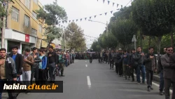 مراسم عزاداری دانشگاه ­های استان البرز با حضور دانشجویان و مسئولین پردیس حکیم فردوسی البرز برگزار گردید.

 8