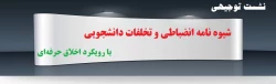 برگزاری نشست توجیهی «شیوه نامه انضباطی و تخلفات دانشجویی» با رویکرد اخلاق حرفه ای (کل کشور) 2